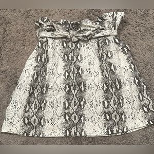 Blush Boutique Snakeskin Mini Skirt